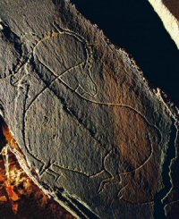 Gravura Paleol�tica do Vale do C�a