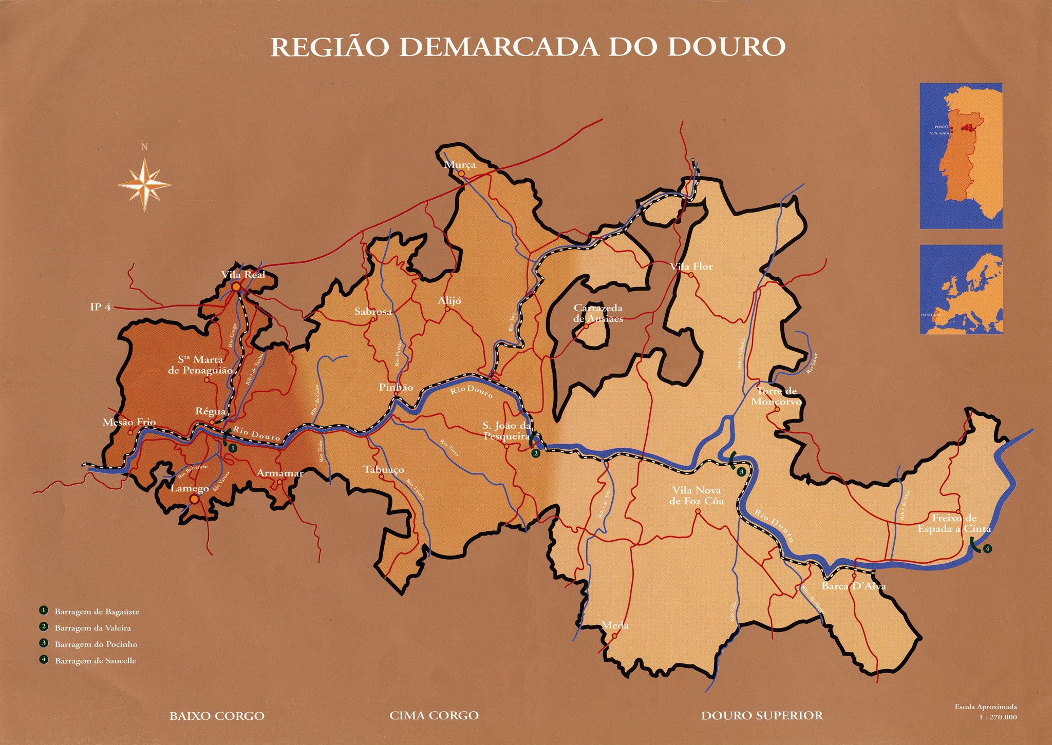 mapa da região demarcada do douro IVDP   Limite da Região Demarcada do Douro